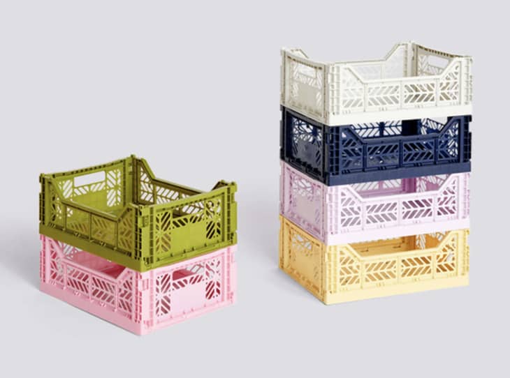 Colorful storage crates hotsell